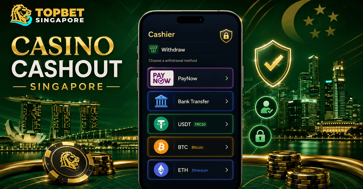 Online Casino Cashout In Singapore: PayNow And Crypto (USDT, BTC, ETH)