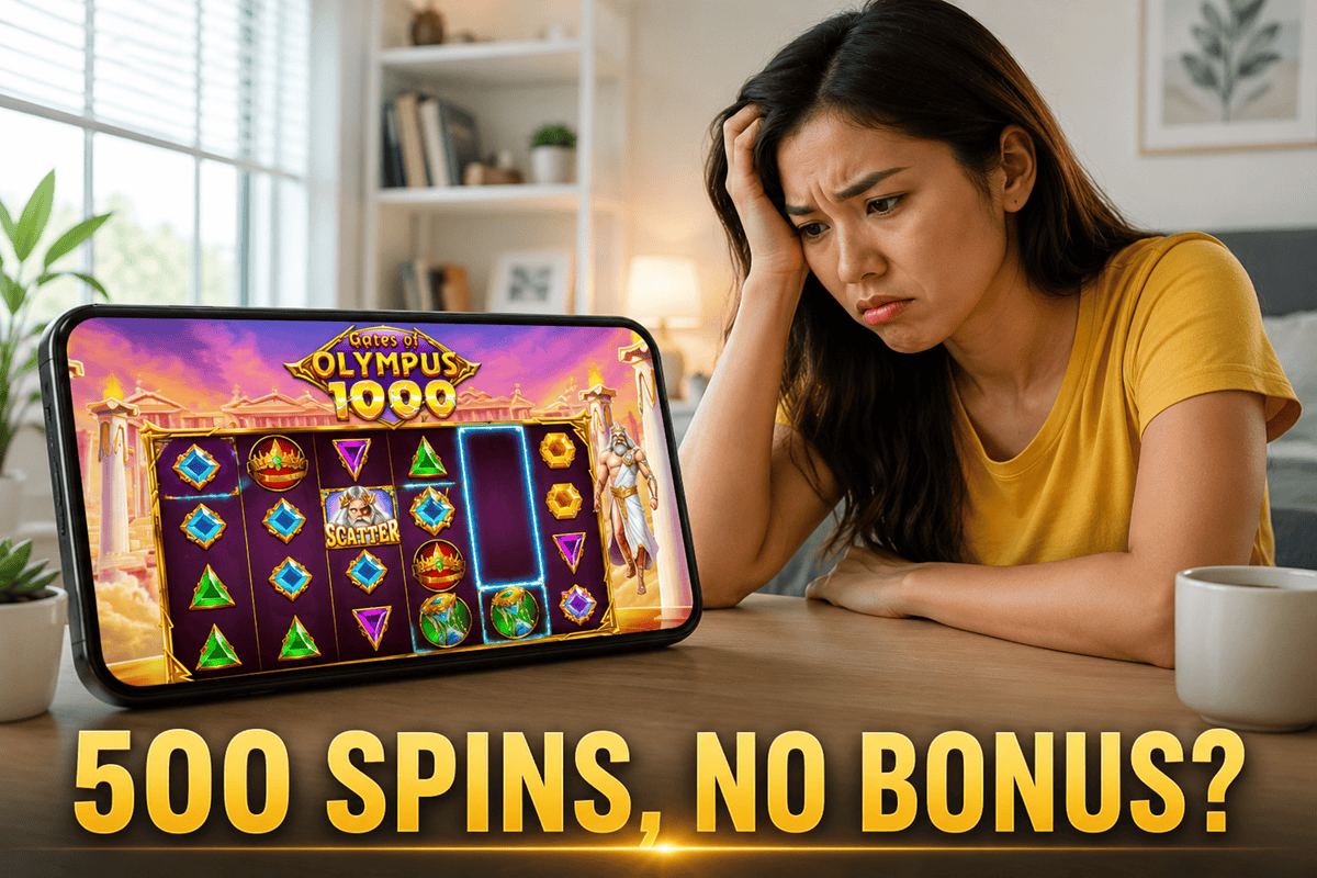 500 slot spins with no bonus